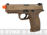 Cybergun x Smith & Wesson M&P 9 Full Size Airsoft GBB Pistol – VFC (Package: Tan / Add Suppressor)