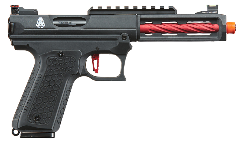 Lancer Tactical Tandemkross Officially Licensed Cthulhu GBB Airsoft Pistol Black & Red