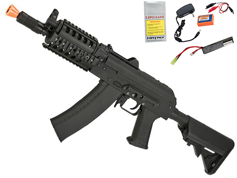 CYMA Standard AKS-74UN RAS w/ M4 Crane Stock Airsoft AEG Rifle