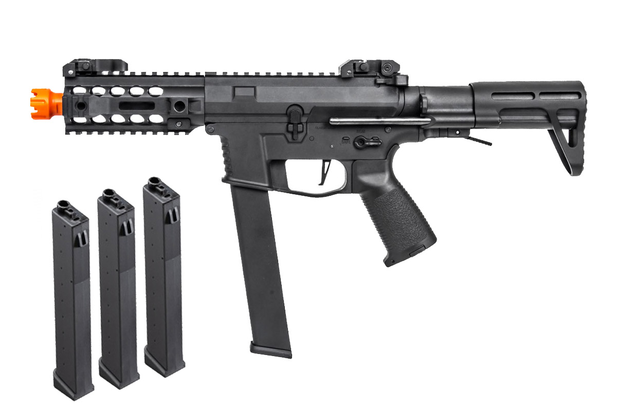 PCC Magazine Combo #8 w/ Classic Army ECS PXG 9 AEG Airsoft SMG (Black)