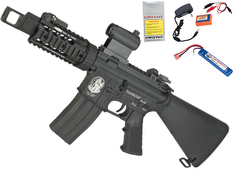 G&P “Tank” Airsoft CQB M4 Airsoft AEG – Fixed Stock (Package: Add Battery + Charger)