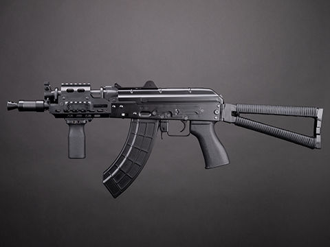 6mmProShop Custom Built AKS-74UN M-LOK Airsoft AEG Rifle w/ Steel Folding Stock – CYMA