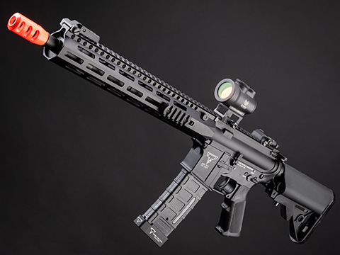 6mmProShop x Taran Tactical Innovations TR-1 Airsoft AEG w/ M-LOK Handguard (Color: Black / 13.5″ RIS)