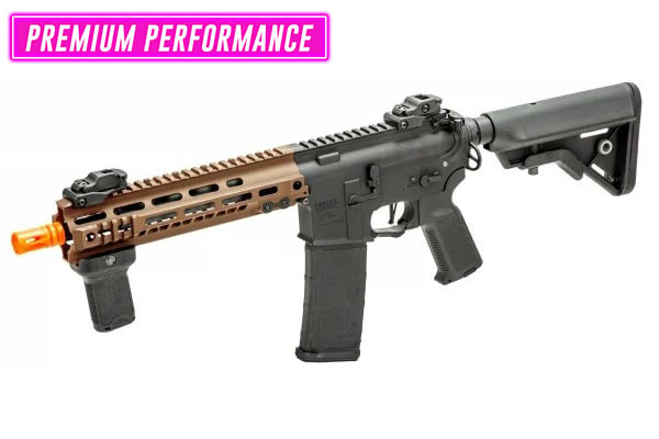 AIRSOFTGI PREMIUM CUSTOM MGC4 MK1 TYPHOON M4 AEG (BLACK & BRONZE)