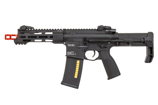 KWA Ronin T6 AEG Airsoft Rifle w/ ETU 10 Pack Mag Combo (Black)