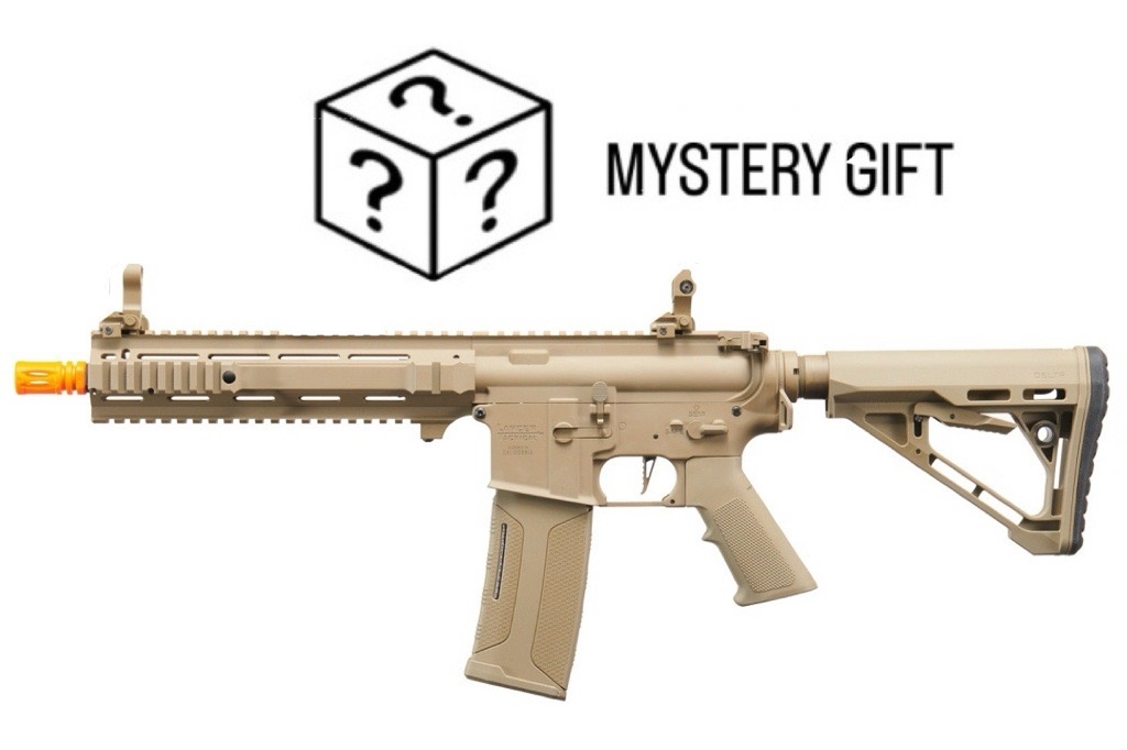 Lancer Tactical Gen 4 L119A2 Full Metal M4 AEG Mystery Gift Combo (Tan)