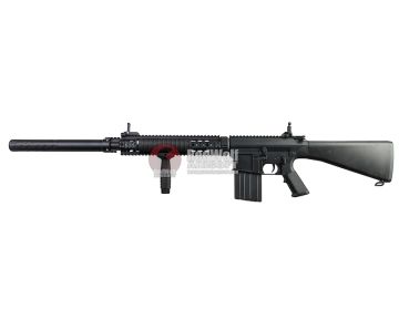 A&K SR25 Airsoft AEG Airsoft Rifle (Fixed Stock) – Black