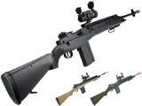 AGM M14 Full Size Airsoft Spring Powered Sniper Rifle + Red Dot