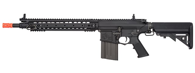 ARES KNIGHT’S ARMAMENT SR25 RIS URX SNIPER AIRSOFT AEG RIFLE (BLACK)