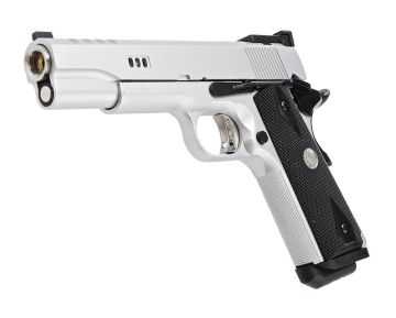 Army Armament R30 M1911A1 V12 Custom Green Gas Airsoft Pistol – Silver