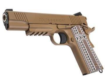 EMG Cybergun Colt Licensed 1911 M45A1 GBB Airsoft Pistol (T8) – FDE (by Army Armament)
