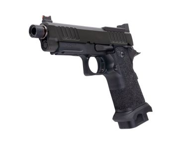 EMG 6mm Pro Shop Staccato C2 GBB Airsoft Pistol w/ Hand-Made Stippling Grip – BK (by Army Armament)