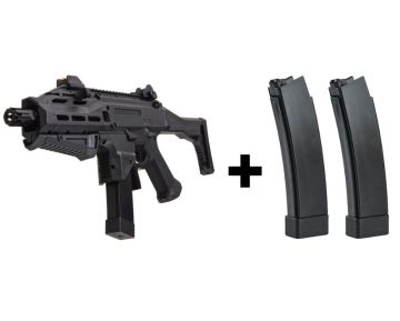 ASG CZ Scorpion EVO 3 ATEK Airsoft AEG Rifle – Black (with two extra magazines)