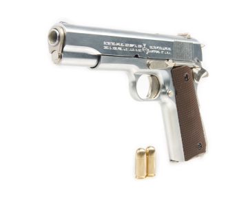 Blackcat Airsoft 1/2 Scale High Precision Mini Model Gun 1911 – Silver