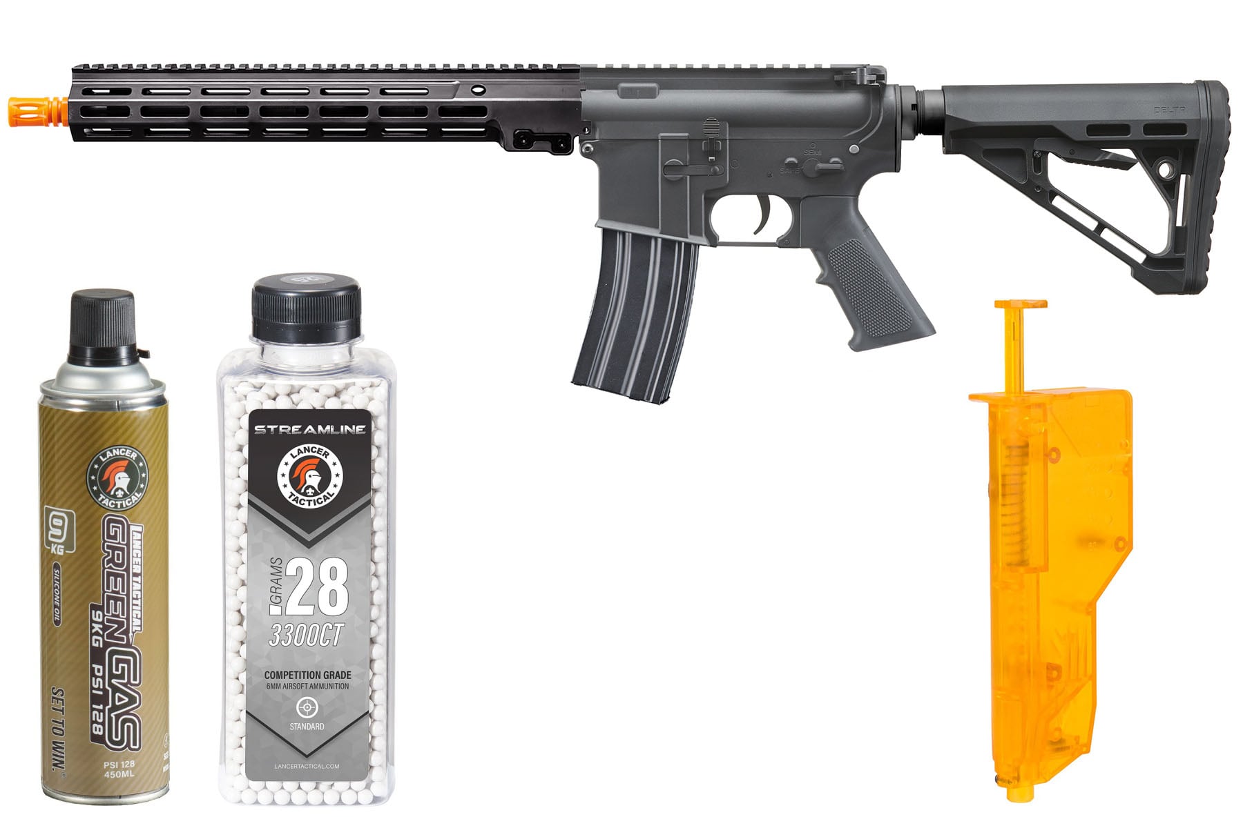 Classic Army URGI MK16 MWS 13″ GBBR Gas Blowback Airsoft Rifle Starter Combo (Black)