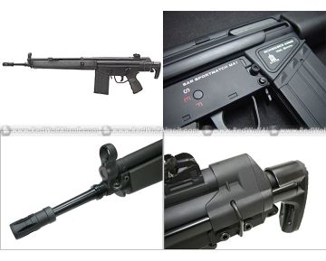 Classic Army G3A4 (CA-A4) Airsoft AEG w/ Retractable Stock – Black
