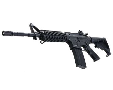 Cybergun M4 (FN) RIS Airsoft M4 GBB Rifle – Black (by WE)
