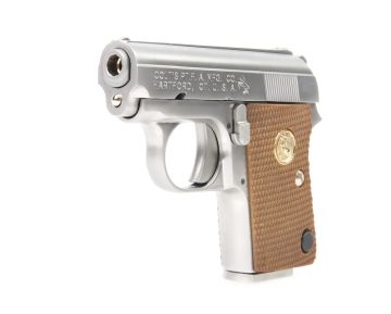 Cybergun Colt .25 GBB Airsoft Pistol with Marking – Silver (by AW Custom / WE)