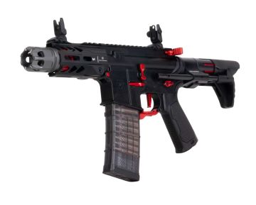 EMG Strike Industries AR Strike Raider Short Barrel GBB M4 Rifle (CYMA CGS System) – 4 inch BK / RD