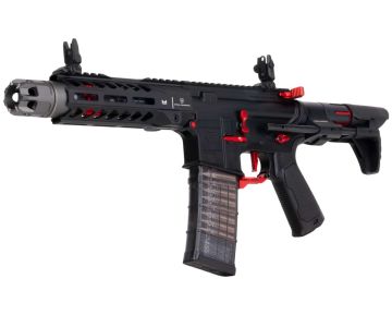 EMG Strike Industries AR Strike Raider PDW GBB Airsoft M4 Rifle (CYMA CGS System) – 7 inch BK / RD