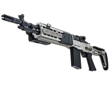 CYMA M14 EBR AEG Enhanced Battle Airsoft AEG Rifle – Silver (Metal) (CM032G-SV)