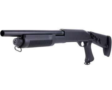 CYMA M870 3-Round Burst Multi-Shot Shell Loading Airsoft Shotgun (Retractable Stock CQB)(CM353)