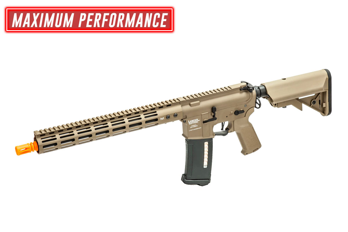 AIRSOFTGI CUSTOM STORM ARCHON NSR 14″ M4 AEG (TAN)