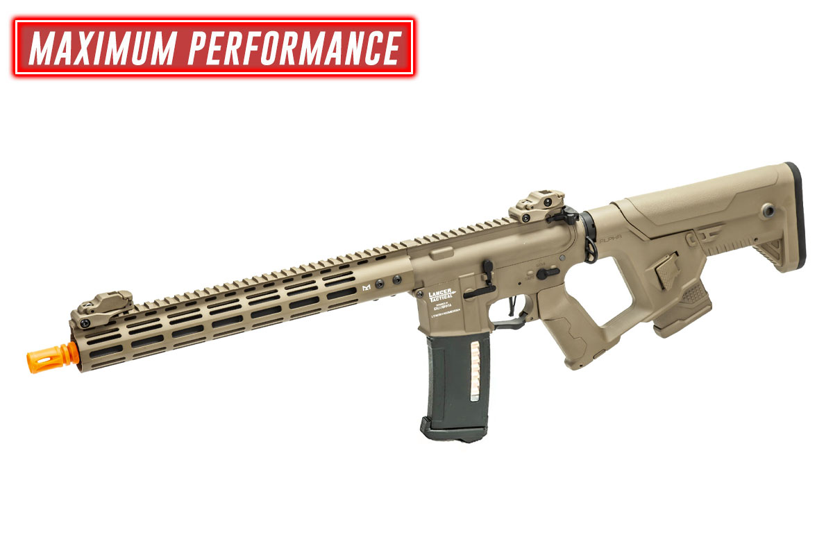AIRSOFTGI CUSTOM STORM ARCHON NSR ALPHA 14″ M4 AEG (TAN)