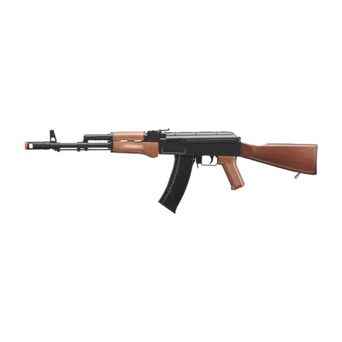 WellFire Airsoft Polymer AK47 AEG Rifle – BLACK/WOOD