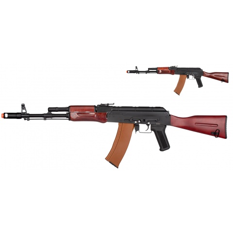 Double Bell AK74N AEG Airsoft Rifle – BLACK / WOOD