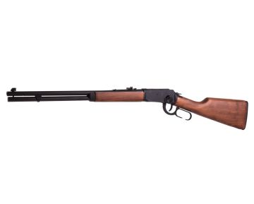 Double Bell Winchester M1894 CO2 Lever Action Shell Ejecting Rifle (Real Wood, Black, 103A)