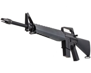 E&C M16VN Airsoft M4 AEG Rifle EC319 (QD 1.5 Gearbox, Blank Marking) – Black