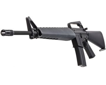 E&C M16A1 Airsoft AEG Rifle EC320 (QD 1.5 Gearbox, Blank Marking) – Black