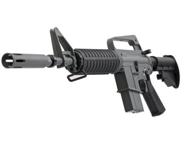 E&C XM177 E2 Airsoft M4 AEG Rifle EC325 (QD 1.5 Gearbox, Blank Marking) – Black