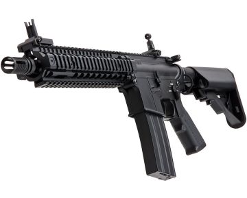E&C MK18 MOD1 Airsoft M4 AEG Rifle EC603 (QD 1.5 Gearbox, Blank Marking) – Black