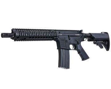 EMG Custom Built Colt Licensed M4 SOPMOD Block 2 Airsoft AEG Rifle with Daniel Defense Rail System | 9.5″ MK18 / 350FPS / Black
