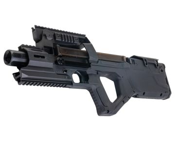 EMG SI P90 Airsoft AEG Rifle (Short Version) w/ Upgrade Gearbox & Eshooter ETU – BK (by King Arms)
