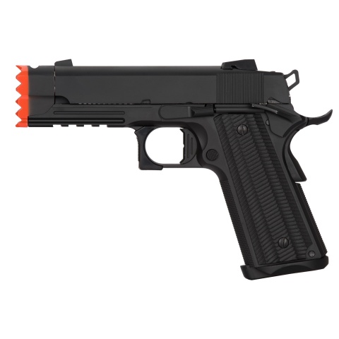 Golden Eagle IMF 3317 Hi-Capa 1911 Gas Blowback Airsoft Pistol w/ Muzzle Brake – BLACK