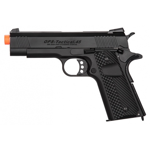 Golden Eagle MF 3330 OTS Tactical .45 Hi-Capa 1911 Gas Blowback Airsoft Pistol – BLACK