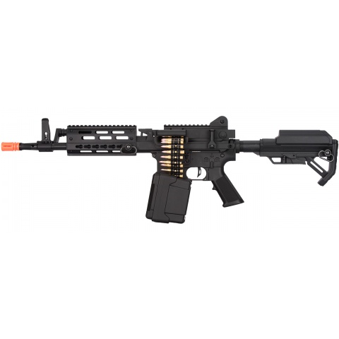 Golden Eagle MCR Light Machine Gun LMG Airsoft AEG Rifle [Short Barrel] – BLACK