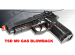 BELL Full Metal 1:1 Scale Gas Blowback M9 Airsoft Pistol