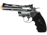 SoftAir Licensed Colt Python Gas Revolver w/ Trade Mark – 4″ Barrel (Silver)