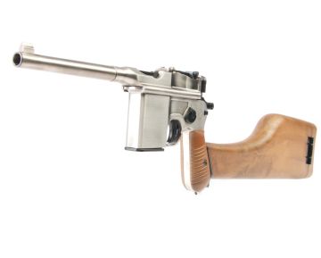 WE Mauser M712 Green Gas Airsoft Pistol – Silver