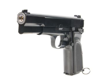 WE Browning Hi-Power MK3 Green Gas Airsoft Pistol – Black