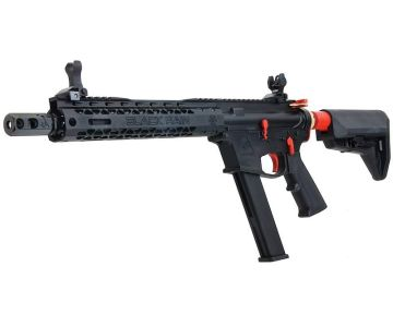 EMG Black Rain Ordnance Airsoft M4 9mm GBB Rifle (Long Version, Black/ Red)