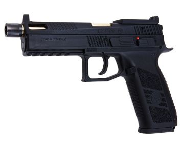 KJ Works P-09 Green Gas Airsoft Pistol (Optics Ready) – Black (Threaded Outer Barrel)