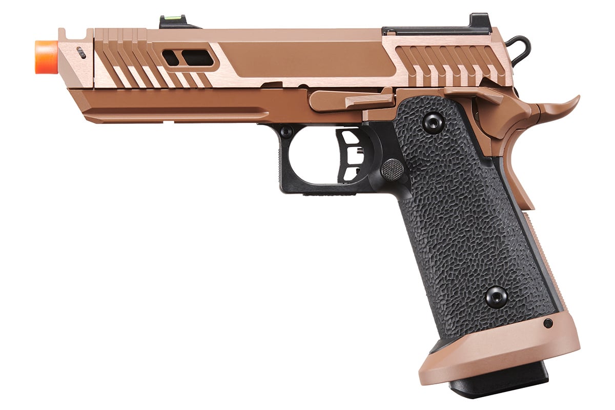 KLI Hicapa Baba Yaga 2 Dual Power Blowback Airsoft Pistol (Bronze)