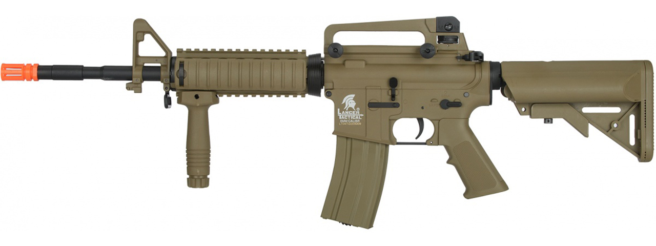 Lancer Tactical LT04T Gen 2 SOPMOD M4 RIS Carbine AEG Airsoft Rifle Core Series (Tan)