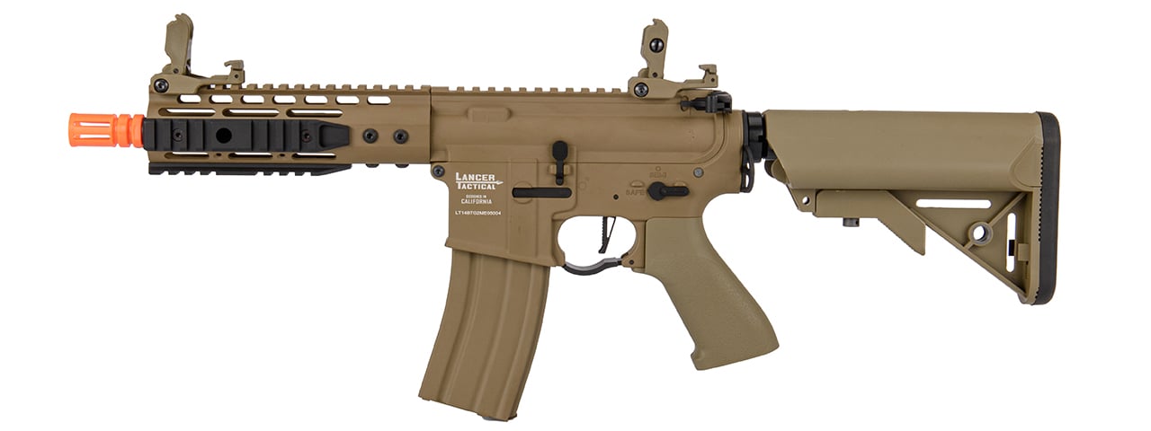 Lancer Tactical LT-14BT-G2-ME ETC & FULL METAL Proline 9″ M4 Carbine AEG Airsoft Rifle (Tan)