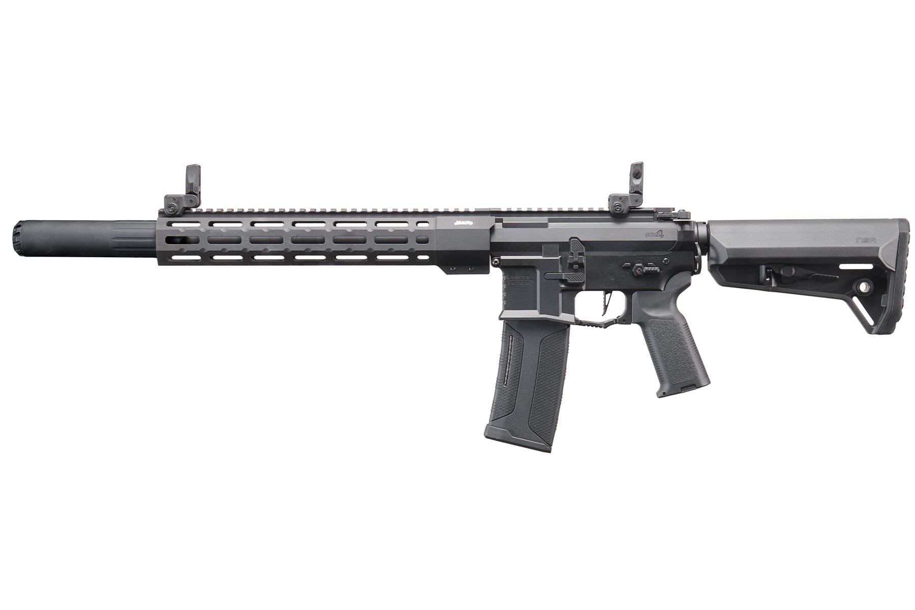 MAYO GANG MGC4 MK3 12″ FULL METAL M4 AEG W/ ETU AIRSOFT RIFLE (BLACK)